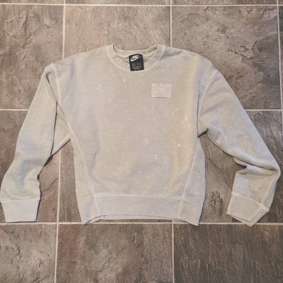 Nike Sportwear French Terry Crewneck Sweatshirt, Jade Horizon, Size‎ XS - Picture 2 of 8